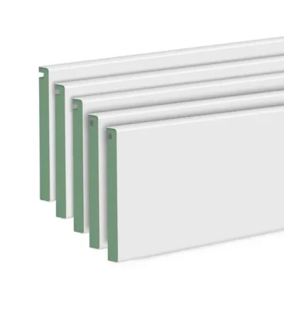 Kit 5 tapetas  blancas. 7 x 1 x 220 cm